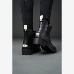 EQ Tony kort gummistvle - Sort