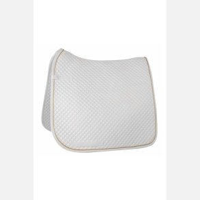 HKM Sadelunderlag med guld - Dressur - Hvid - Full