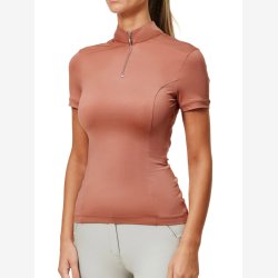 ES Bluse m. korte rmer - Coral