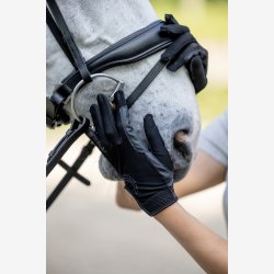 EQ Terina mesh handsker - Sort - B�rn