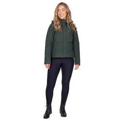 QHP Vinterjakke Rayah med aftagelige rmer - Jungle Grn