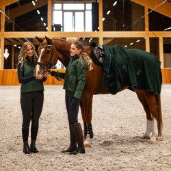 QHP Vinterjakke Rayah med aftagelige rmer - Jungle Grn