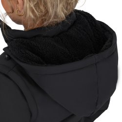 QHP Vinterjakke Rayah med aftagelige rmer - Sort