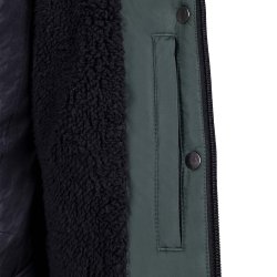 QHP Vinterjakke Rayah med aftagelige rmer - Jungle Grn - Brn