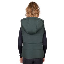 QHP Vinterjakke Rayah med aftagelige rmer - Jungle Grn - Brn