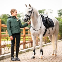 QHP Vinterjakke Rayah med aftagelige rmer - Jungle Grn - Brn