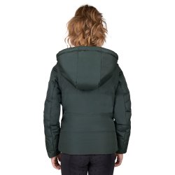 QHP Vinterjakke Rayah med aftagelige rmer - Jungle Grn - Brn