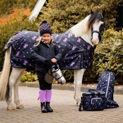 QHP Vinterjakke Rayah med aftagelige rmer - Sort - Brn