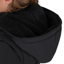 QHP Vinterjakke Rayah med aftagelige rmer - Sort - Brn