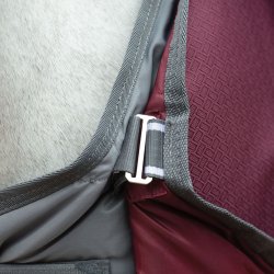 Weatherbeeta Comfitec Plus Dynamic II Detach-a-neck Medium/lite - Maroon/Grey/White - 100 gr