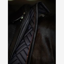 ES Dressur Sadelunderlag - Modern Dark Ocean - FULL