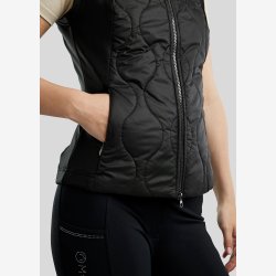 MoMary Bodywarmer m. Gun Metal Krystaller