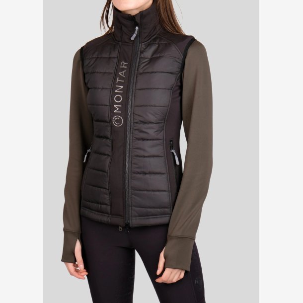 Montar Quilted Vest - Emma - Sort - Brn
