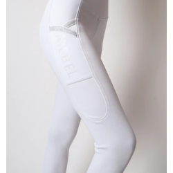 Montar Rebel Pull On tone/tone Crystals - White