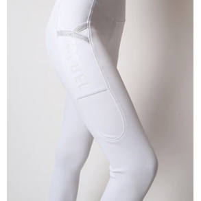 Montar Rebel Pull On tone/tone Crystals - White