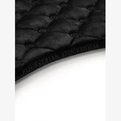 Equestrian Stockholm Dressur Sadelunderlag - Velvet - Sort