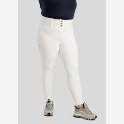 CURVE Briella Ridebukser m. Rosegold Krystaller - Hvid