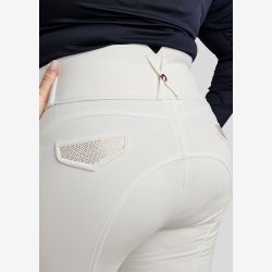 CURVE Briella Ridebukser m. Rosegold Krystaller - Hvid