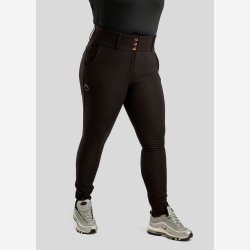 CURVE Briella Ridebukser m. Rosegold Krystaller - Sort