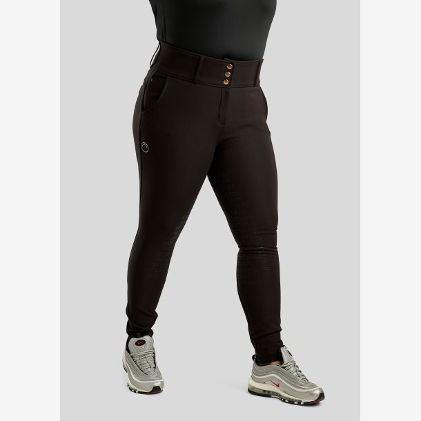 CURVE Briella Ridebukser m. Rosegold Krystaller - Sort