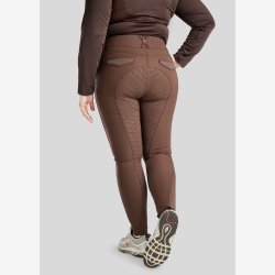 CURVE Briella Ridebukser m. Rosegold Krystaller - Brun