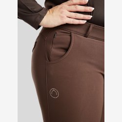 CURVE Briella Ridebukser m. Rosegold Krystaller - Brun