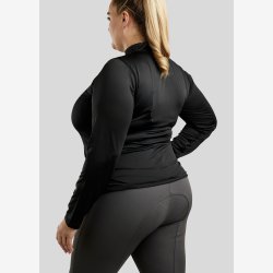 CURVE Briella Lang�rmet Polo m. Rosegold Krystaller - Sort