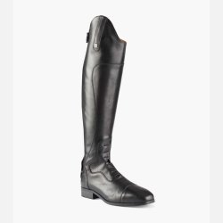 PE Dellucci Ladies Long Leather Field Riding Boots - Sort
