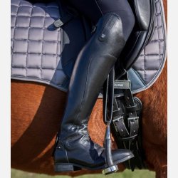 PE Dellucci Ladies Long Leather Field Riding Boots - Sort