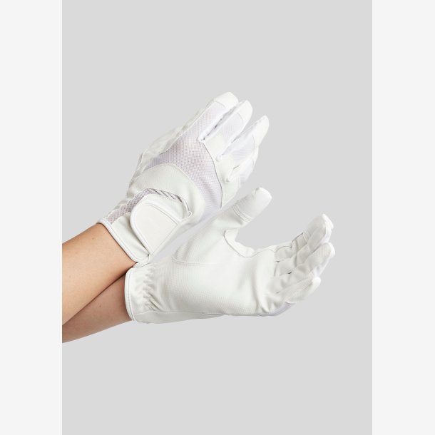 Montar ridehandske - 2nd Skin Tech Mesh m. Touch - Hvid