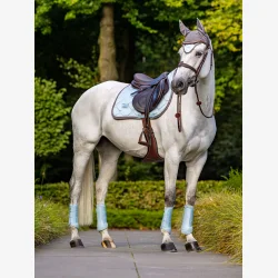 Equestrian Stockholm Spring Sadelunderlag - Ice Blue - FULL