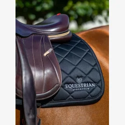 Equestrian Stockholm Spring Sadelunderlag Line - Sort - COB