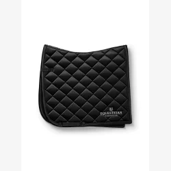 Equestrian Stockholm Dressur Sadelunderlag Line - Sort - FULL