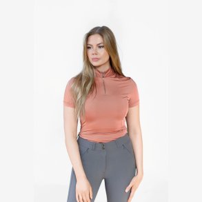 ES Bluse m. korte rmer - Coral