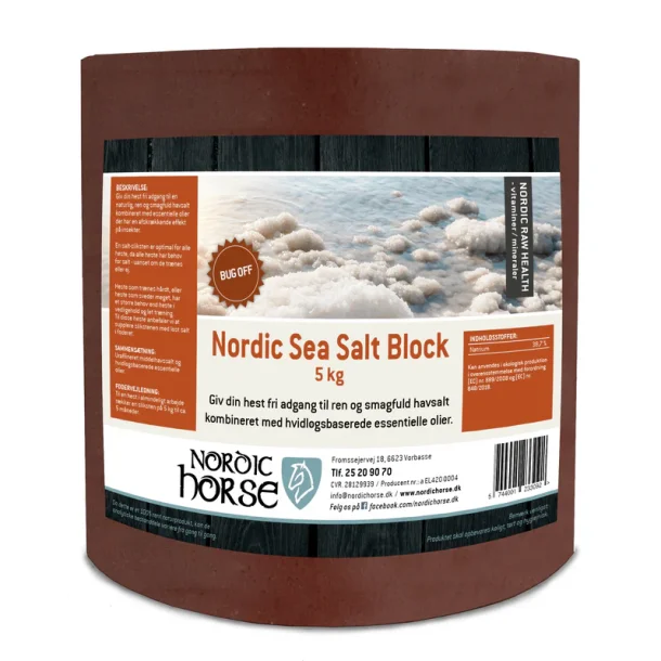 Nordic Sea Salt Block - Bug off (R�d) - 5 kg