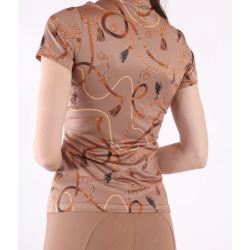 Montar Haily bridle print - Moonstone - short sleeve polo