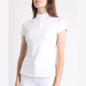 Montar Briella short sleeve tone in tone - Crystals - White