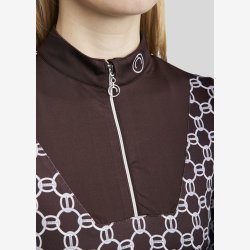 MoChain bluse m. print - Brun