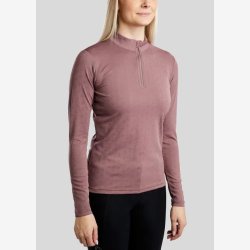 MoCilia Jacquard Refined trningsbluse - Dusty Rose