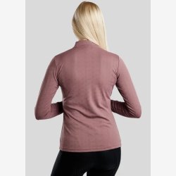 MoCilia Jacquard Refined trningsbluse - Dusty Rose
