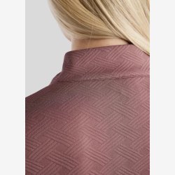 MoCilia Jacquard Refined trningsbluse - Dusty Rose