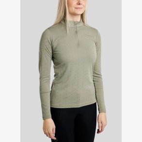 MoCilia Jacquard Refined tr�ningsbluse - Dusty Green