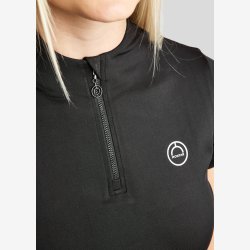 MoStar Trningsbluse m. mesh og logo - Sort