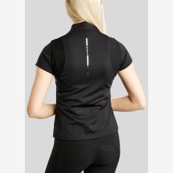 MoStar Trningsbluse m. mesh og logo - Sort