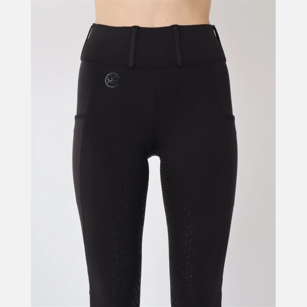 Montar Rebel Tone-in-Tone Tights - Sort