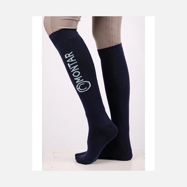Montar Bambus knstrmpe - Navy