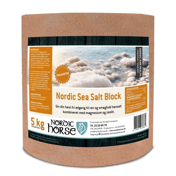 Nordic Sea Salt Block - Bug off (Rd) - 5 kg