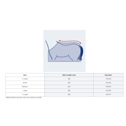 Weatherbeeta Reflective Wrap Around Exercise Sheet - SIlver/Black