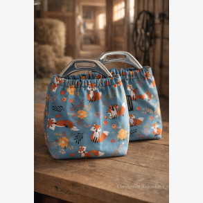 Lundgreen Stigb�jlesokker - Softshell - Bl�/Gr� med r�ve