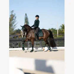 Equestrian Stockholm Dressur Sadelunderlag - Velvet - Sycamore Green